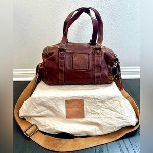 Authentic Campomaggi Italian leather bag with strap
